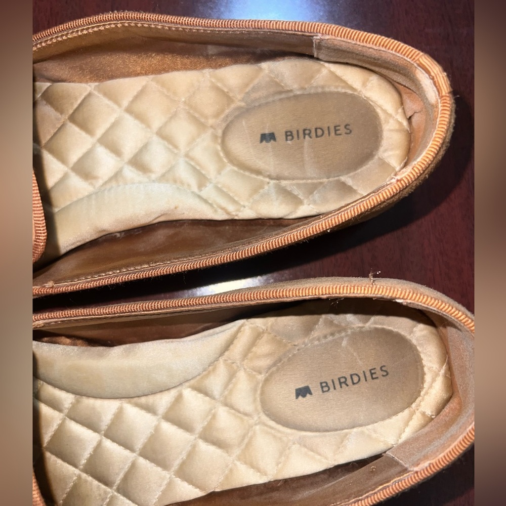 Birdies Women's Tan Suede Loafers - Picture 2 of 5